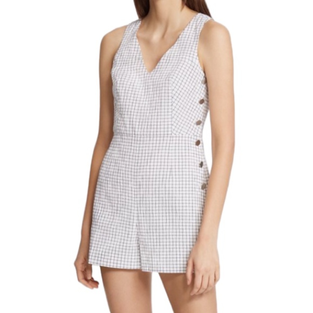 CLUB MANACO [WHITE & BLACK ROMPER] || SIZE 0 ||